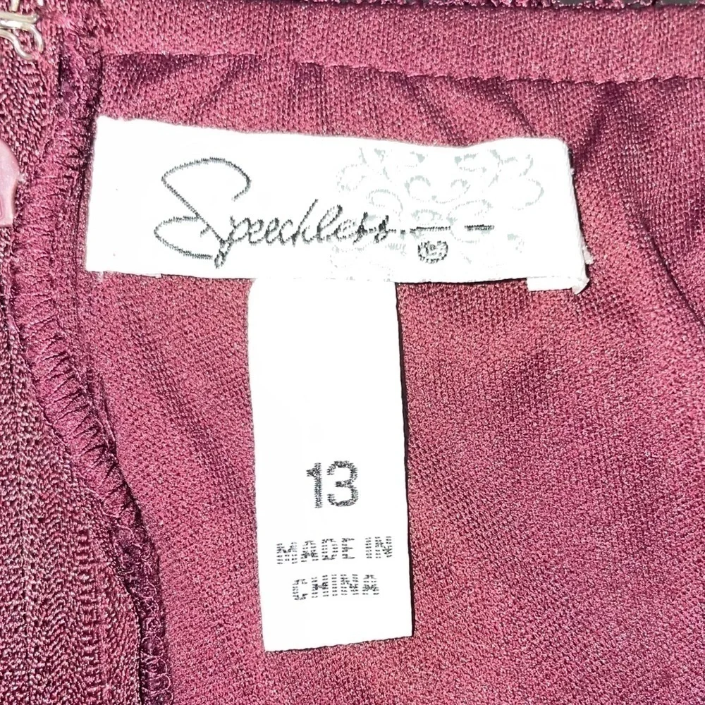 Speechless Strapless Sequins Rhinestones Detail Dress Size 13 - Picture 6 of 10